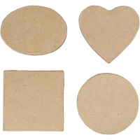 Kartonnen cadeau doosjes 10 tot 12 cm - 4 stuks