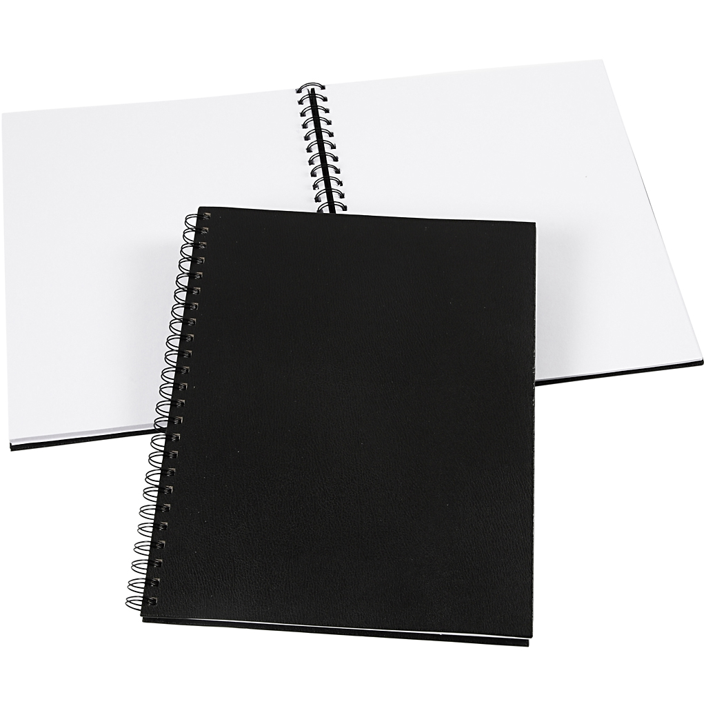 Zwart notitieboek schrijfboek 23x30,5cm - 1 stuk