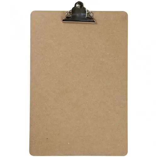 Houten klembord blank 23x34cm A4 - 1 stuk