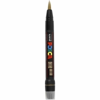 Uni Posca brush penseel stift goud 1-10mm PCF350