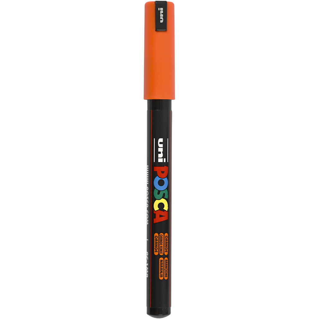 Uni Posca Marker oranje PC-1MR 0.7mm per stuk