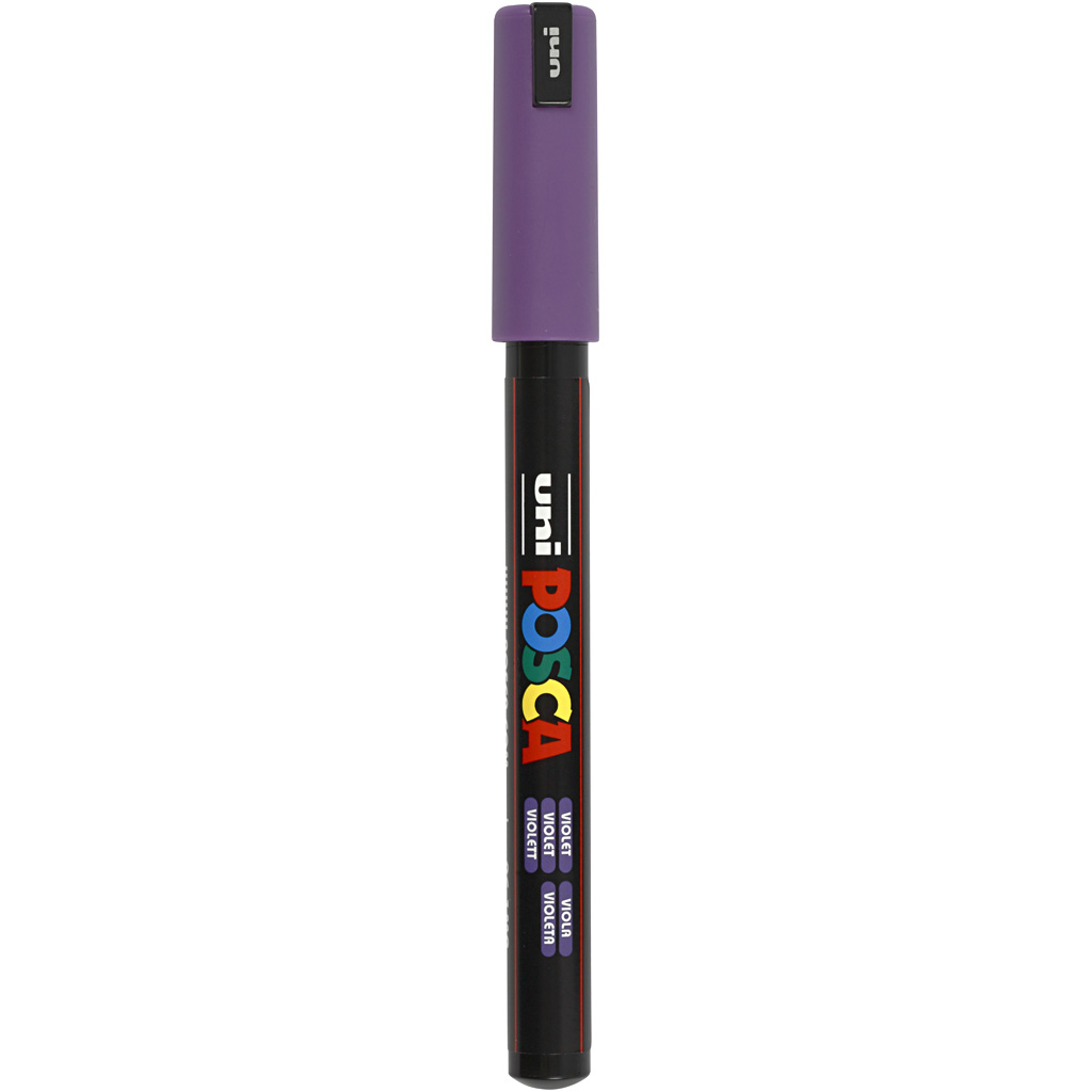 Uni Posca Marker paars violet 0.7mm PC-1MR per stuk