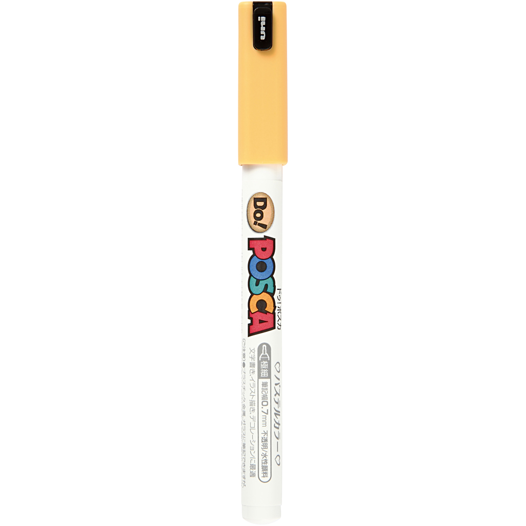 Uni Posca Marker pastel oranje 0.7mm PC-1MR per stuk