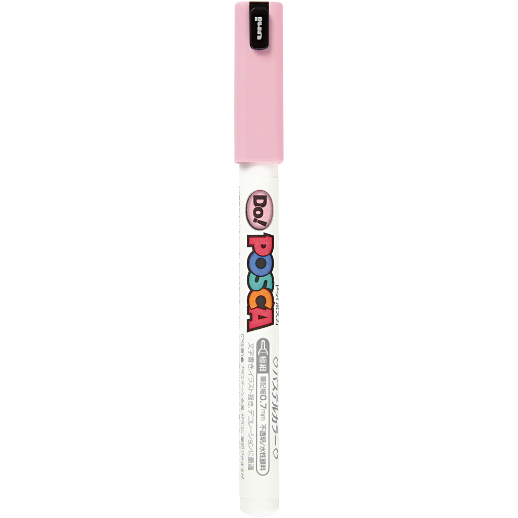 Uni Posca Marker pastel roze 0.7mm PC-1MR per stuk
