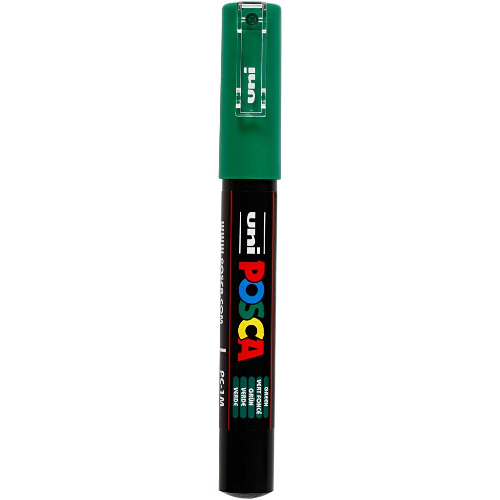 Uni Posca Marker groen 0,7mm PC-1M per stuk