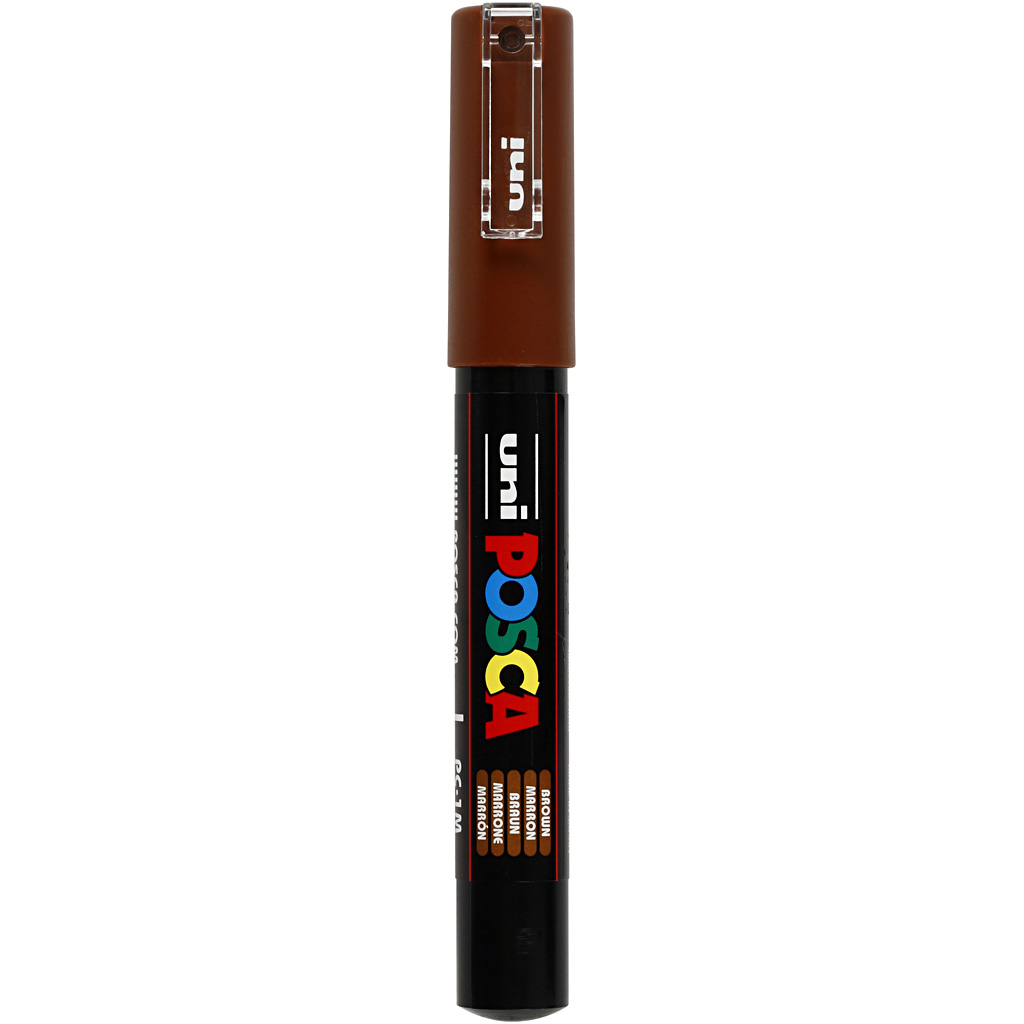 Uni Posca Marker bruin 0,7mm PC-1M per stuk