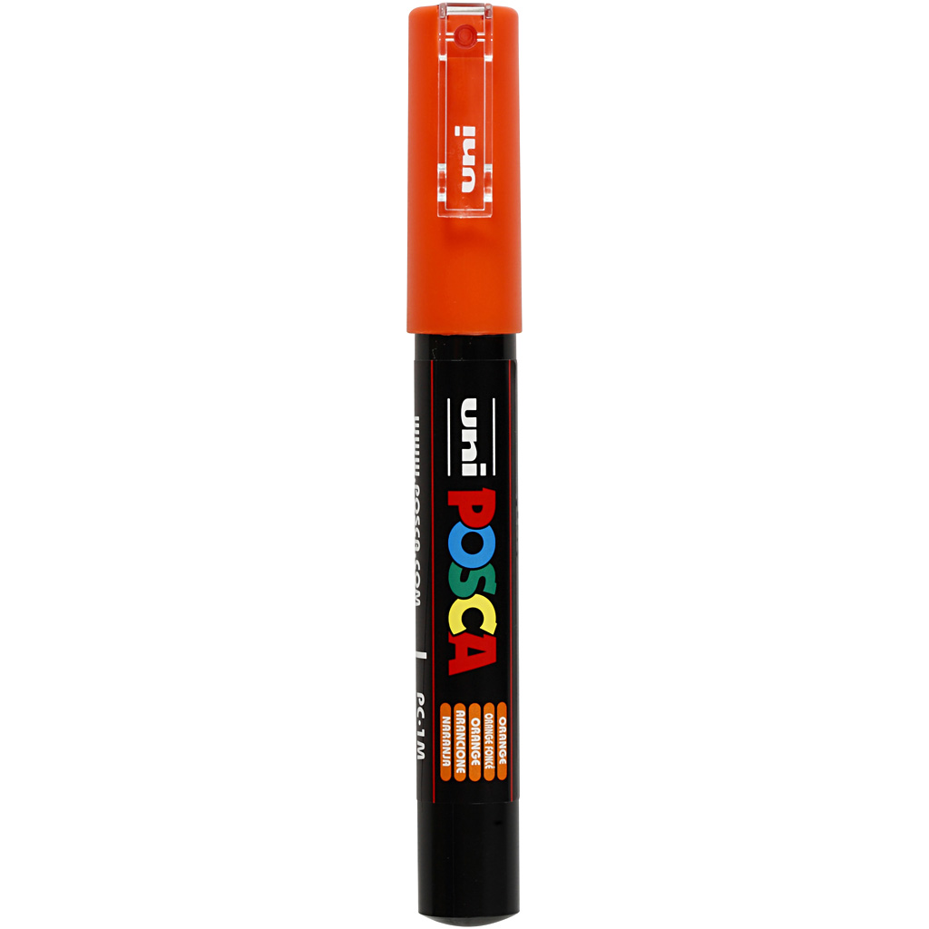 Uni Posca Marker oranje 0,7mm PC-1M per stuk