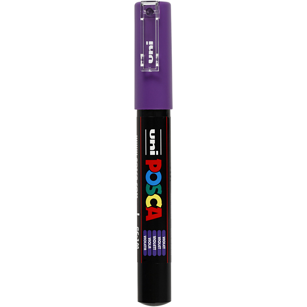 Uni Posca Marker paars violet 0,7mm PC-1M per stuk