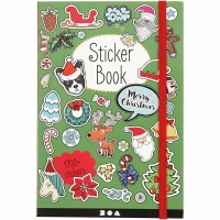 Stickerboek kerst 11,5x17cm 80 pagina's (per stuk)