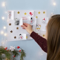 Cadeau stickers eenhoorn folie details 15x16,5cm - 1 vel