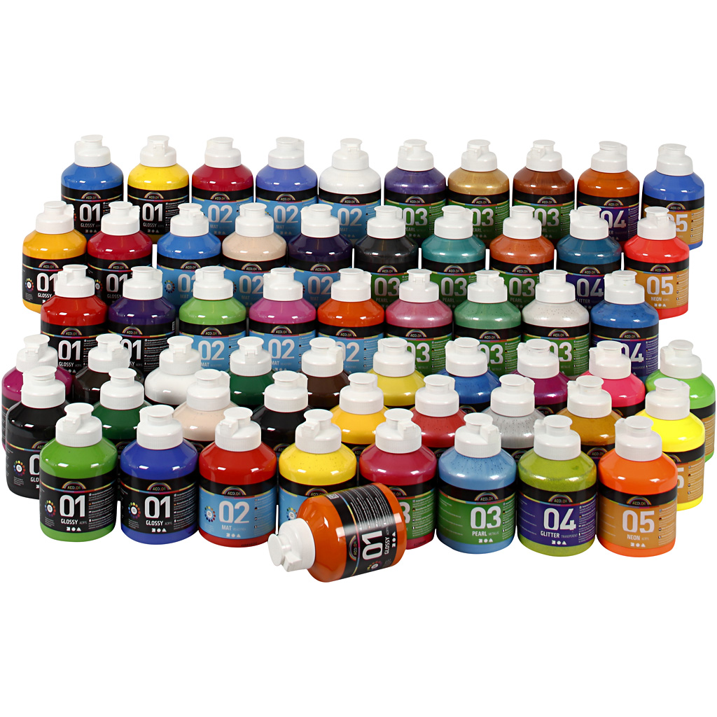 A-Color acrylverf diverse kleuren 57x500 ml