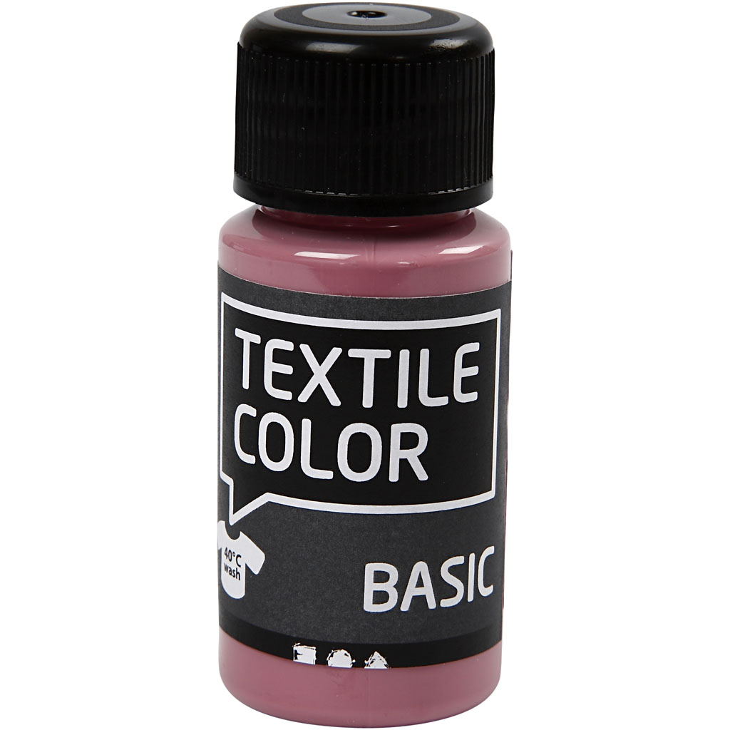 Textiel verf basic donker roze 50ml