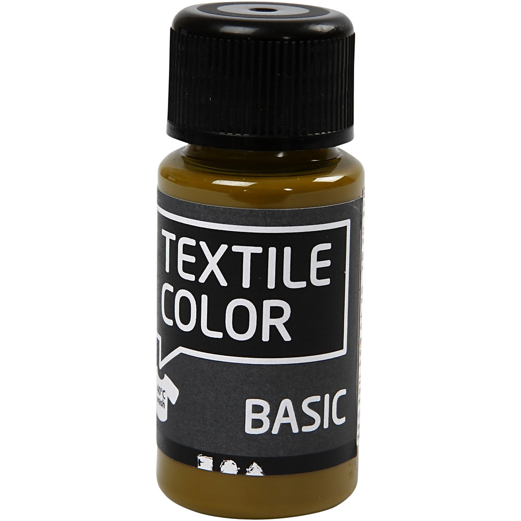 Textiel verf basic olijfbruin 50ml