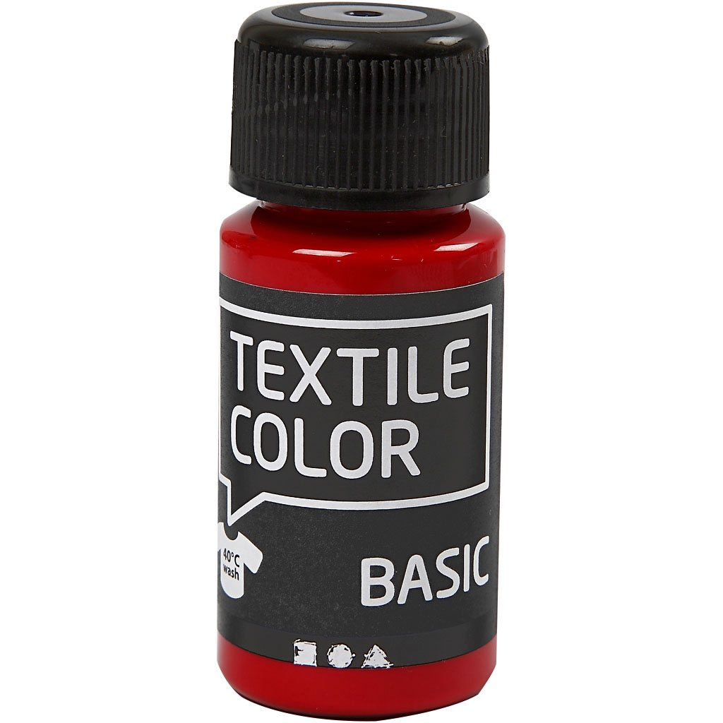 Textiel verf basic rood 50ml