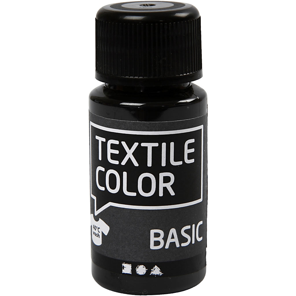 Textiel verf basic zwart 50ml kopen