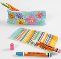 Permanente Textielstiften set - 12 stuks