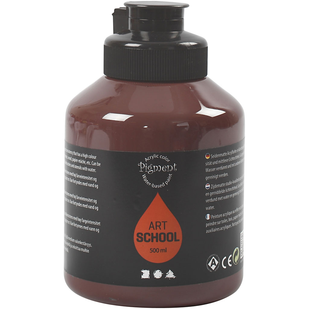 Pigment Art School acrylverf Burnt Umber 500ml