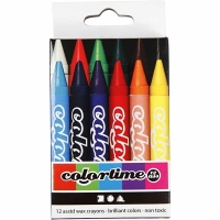 Colortime Wasco Krijtjes 12 Stuks Kleurenmix 11 mm