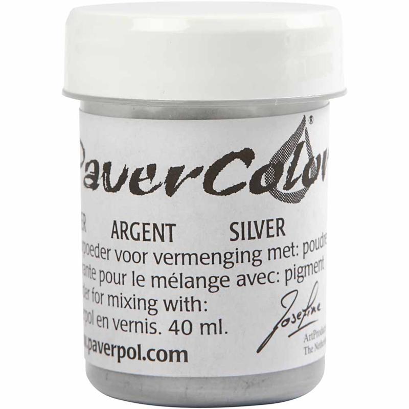 Paver Kleurpoeder zilver 40 ml