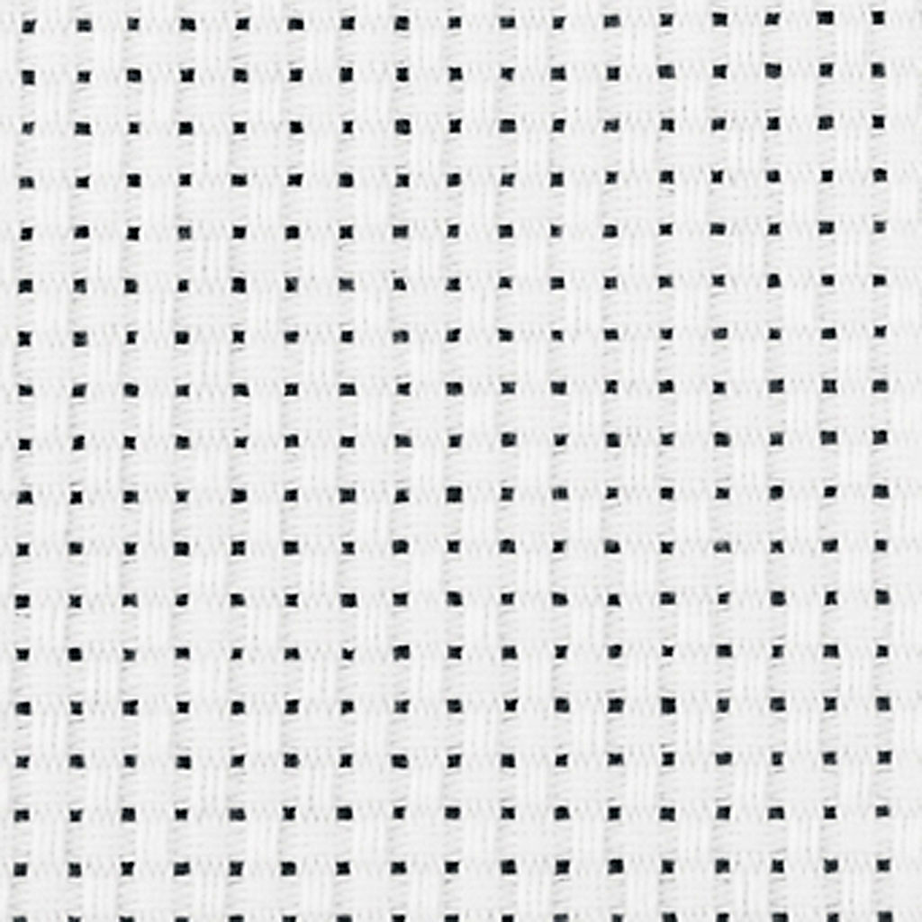 Aida borduur stof wit (35 hokjes per 10cm) - 150x300cm
