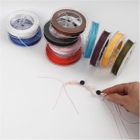 Polyester koord 1 mm &ndash; 10 x 50 meter diverse kleuren
