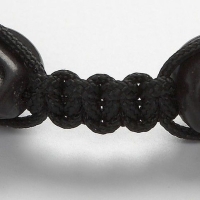 Macram&eacute; koord 1mm zwart - 10 meter