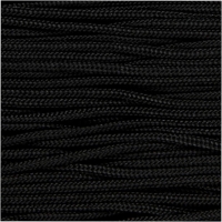 Macram&eacute; koord 1mm zwart - 10 meter