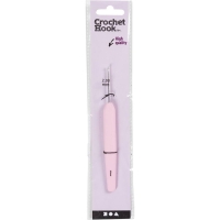 Ergonomische haaknaald roze 2mm - L: 13,3cm
