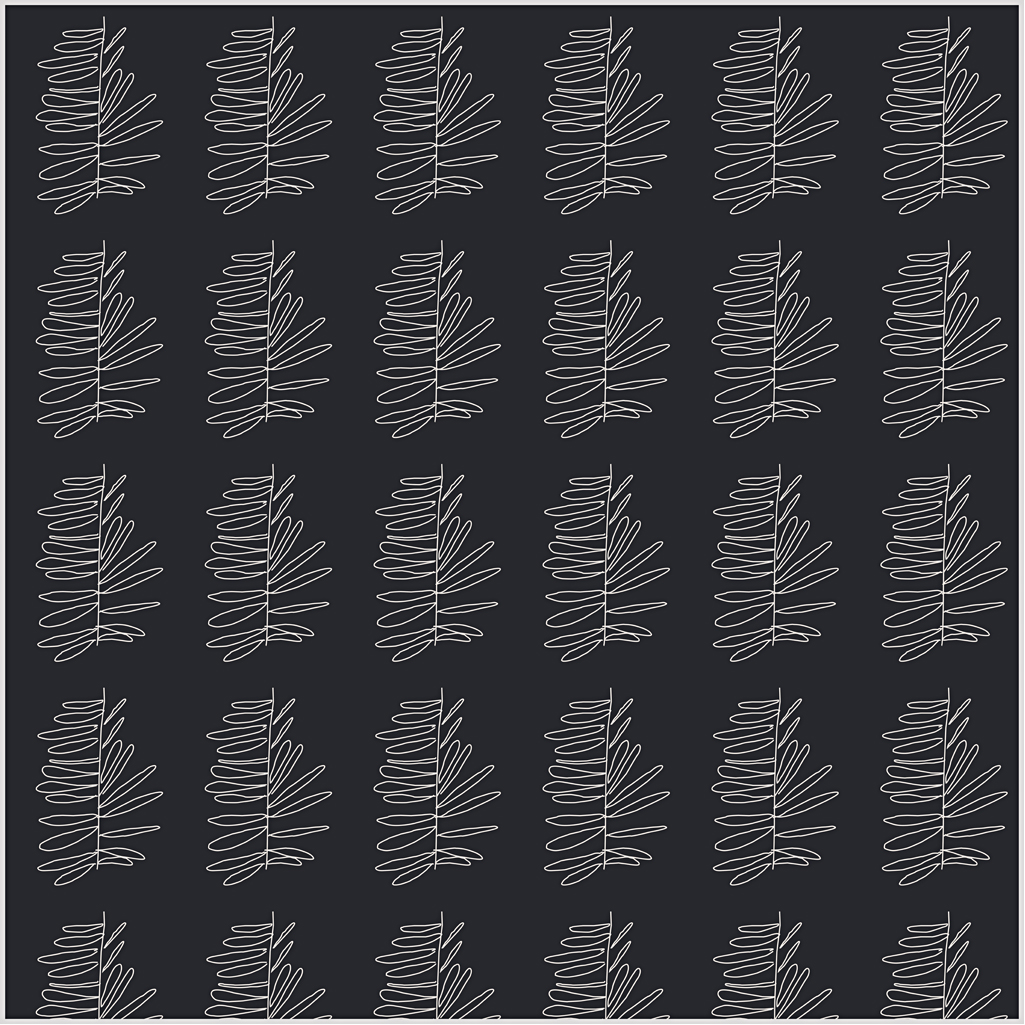 Katoenen lap stof zwart wit blad print 145x100cm