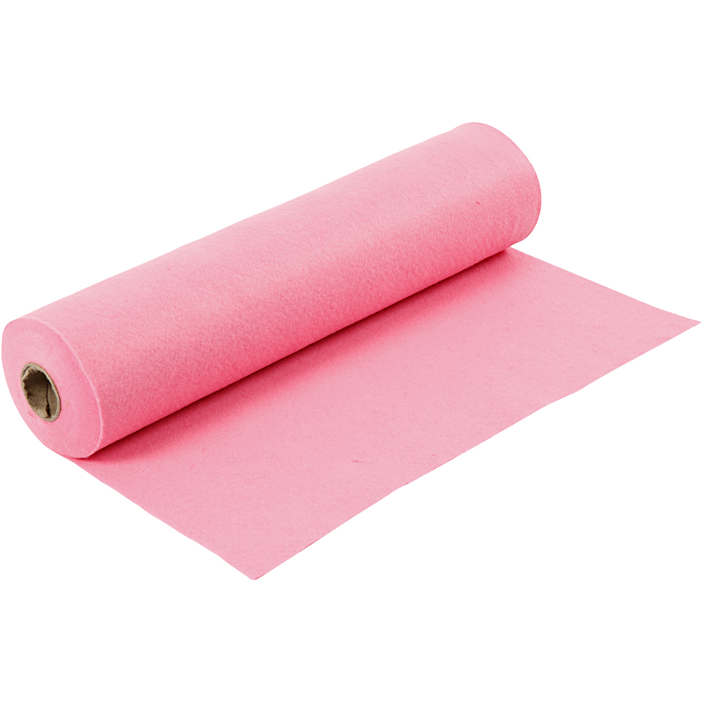 Hobby knutsel vilt roze 45cm dikte 1,5mm - 5 meter