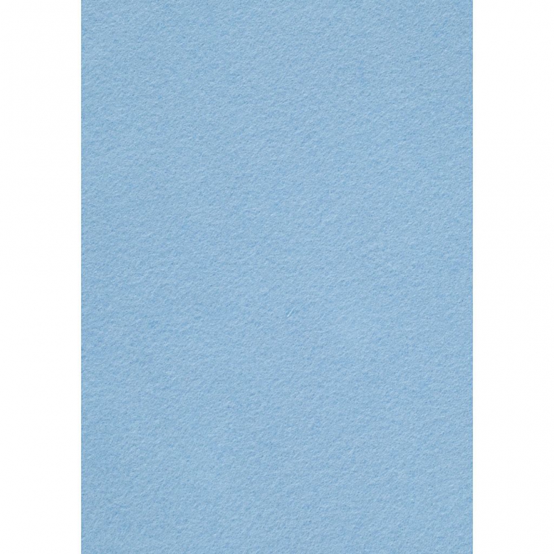 Hobby knutsel vilt licht blauw dikte 1,5-2mm - 10 vellen A4