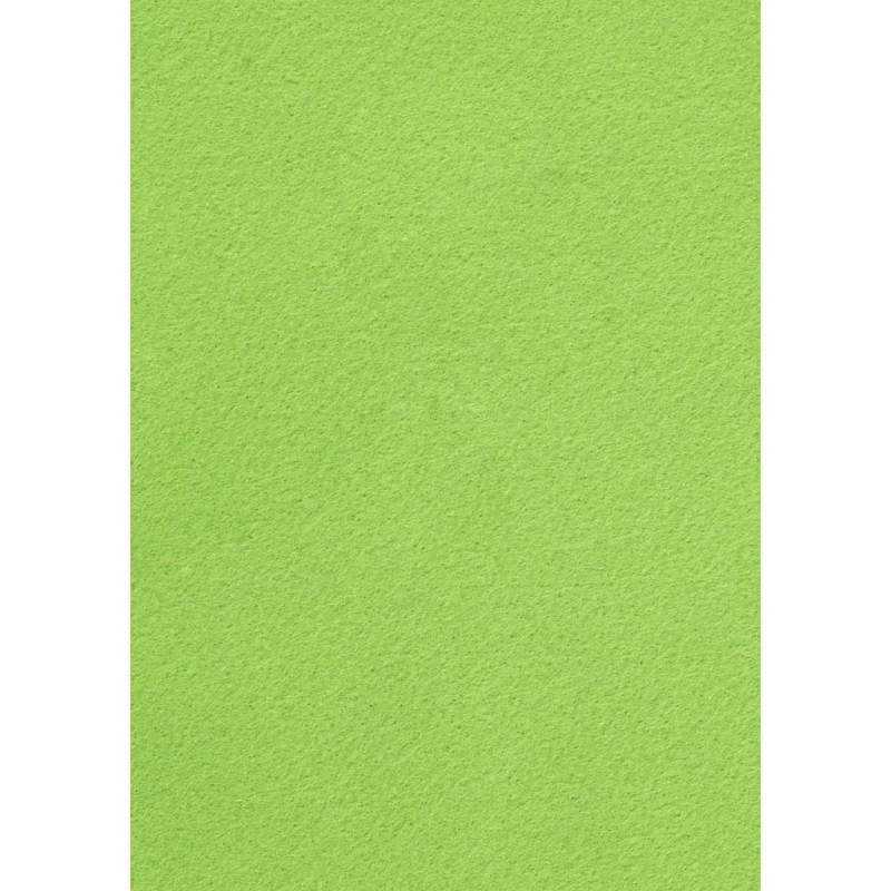 Hobby knutsel vilt licht groen dikte 1,5-2mm - 10 vellen A4