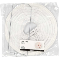 Lampion papier wit 20cm per stuk