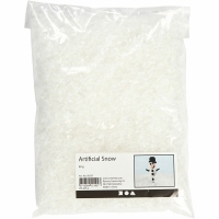 Kunst sneeuw glimmend transparant  - zak ca. 50 gram