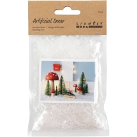 Zak Kerst Sneeuw wit glitter 50 gram