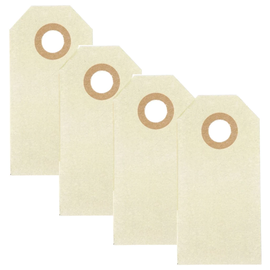 Partij kartonnen kraft labels creme naturel 5x10cm - 1000 stuks