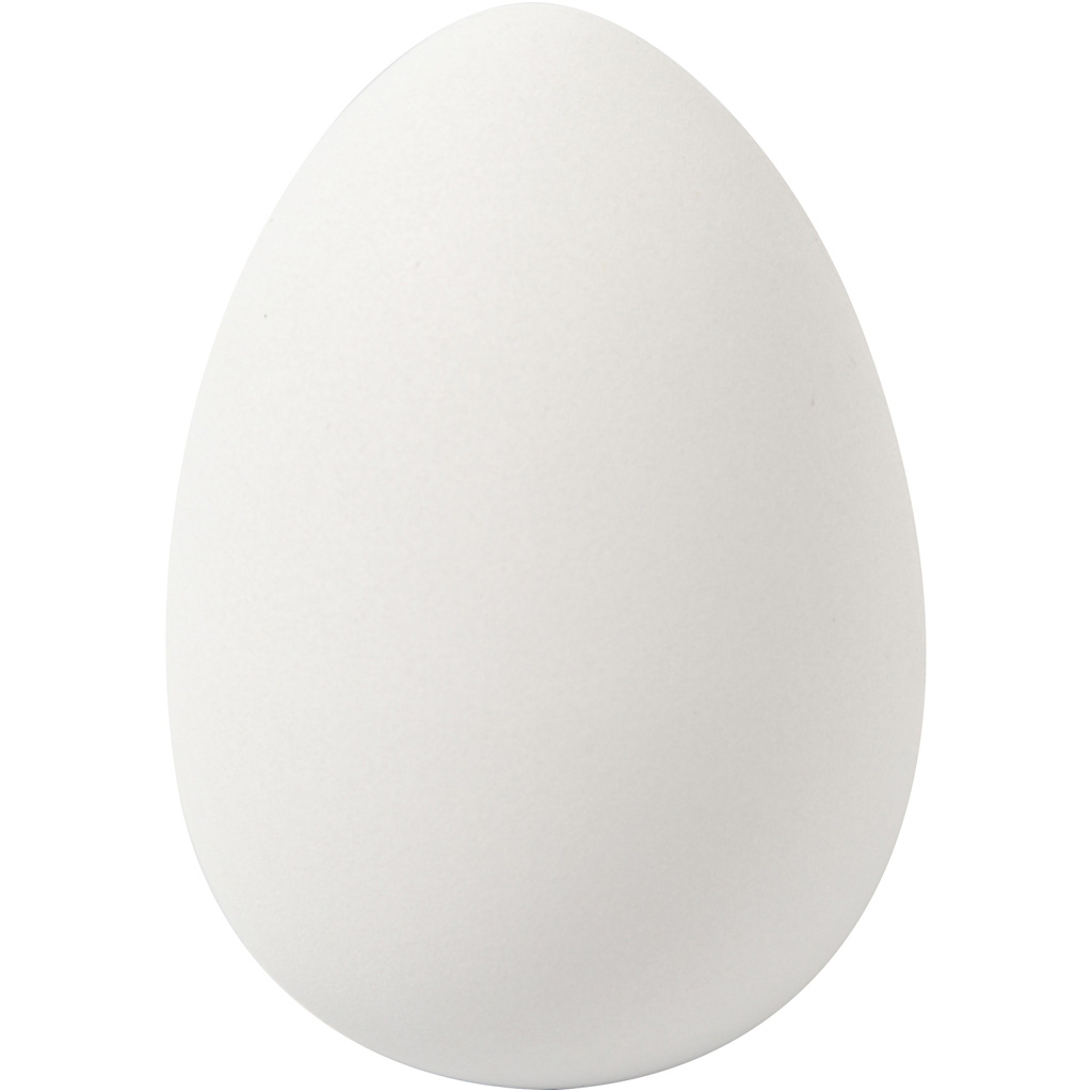 Plastic ganzen eieren 8x6cm wit 8 stuks