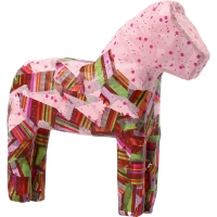 Paard papier-maché decoratie 24,5cm | 1 stuk