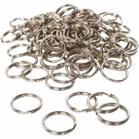 Sleutelhanger ringen metaal 25mm (100 stuks)