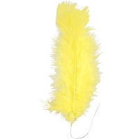 Dons veren geel 11-17cm - 18 x bundel a 3 stuks