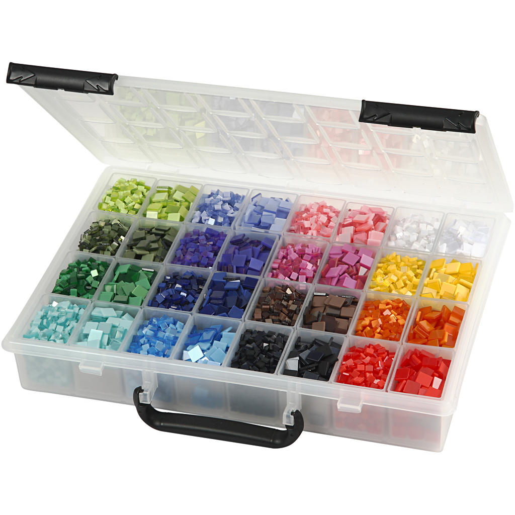 Mini mozaiek sorteerbox 32 kleuren