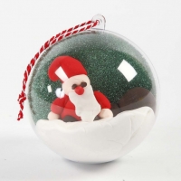 Kunststof kerstballen om te vullen 5cm - 10 stuks