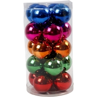 Kerstballen onbreekbaar 6cm 20 stuks