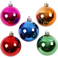 Kerstballen onbreekbaar 6cm 20 stuks