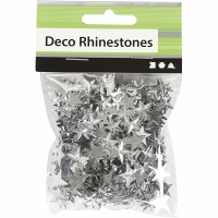Strass stenen sterren zilver mix 11-12-16mm 360 stuks