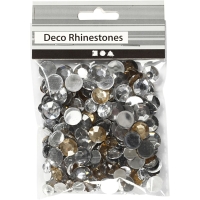 Strass stenen rond zilver goud mix 6-9-12mm 360 stuks