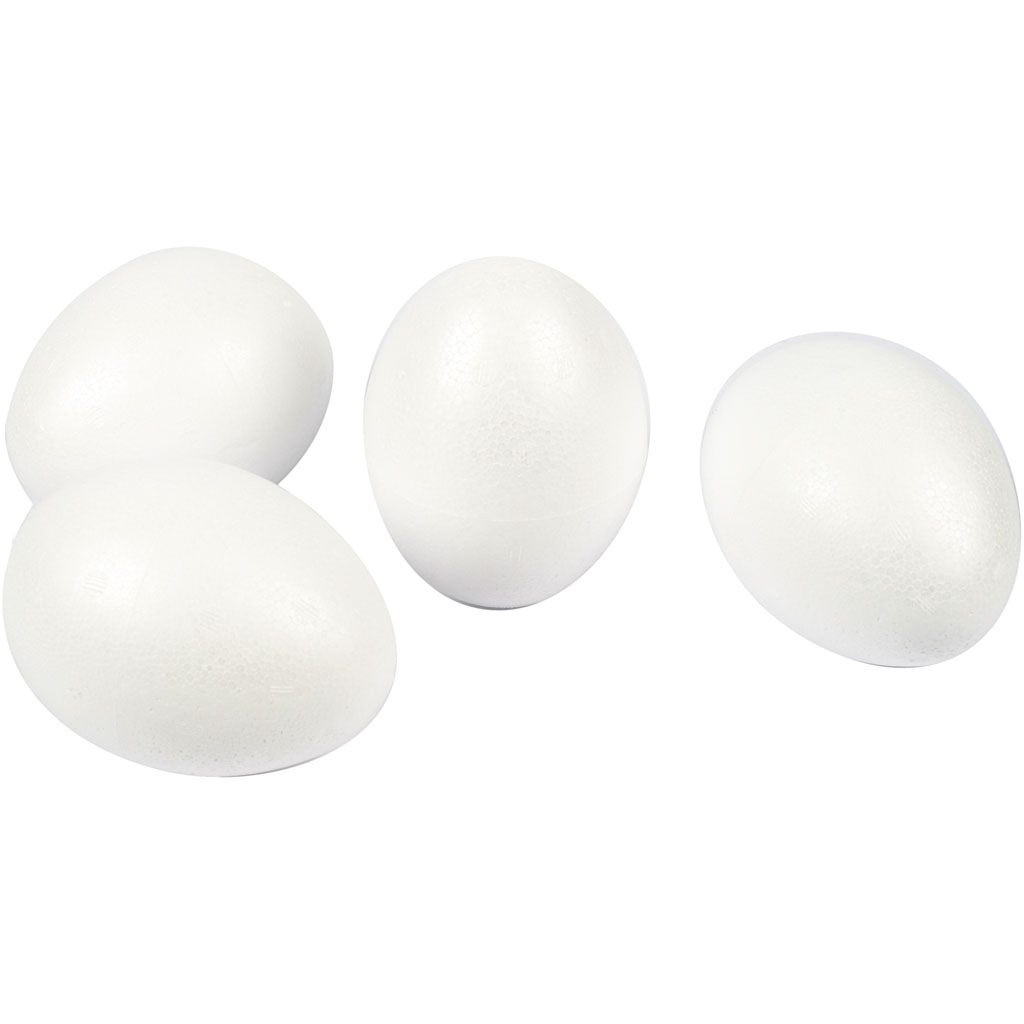 Piepschuim styropor eieren 10cm - 25 stuks