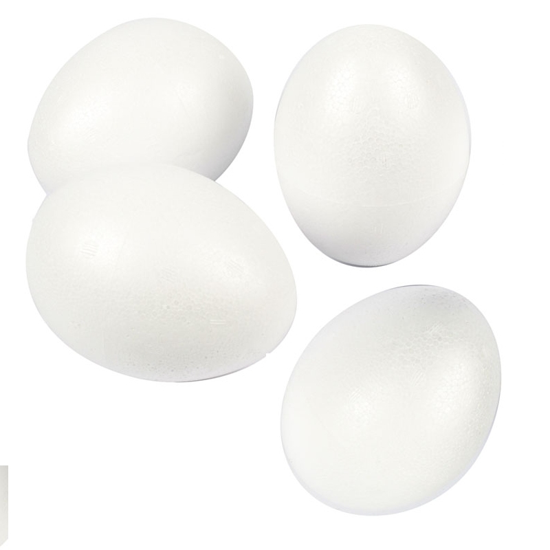 Piepschuim styropor eieren 10cm - 5 stuks