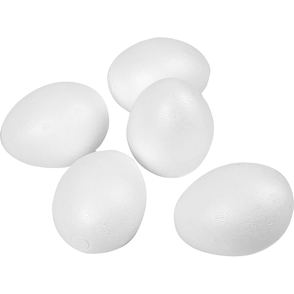 Piepschuim eieren 8cm - 50 stuks