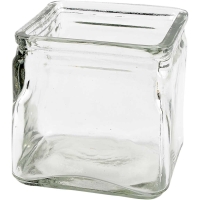 Vierkant Glas 10x10 cm, Hoogte 10 cm - Set van 12 Stuks